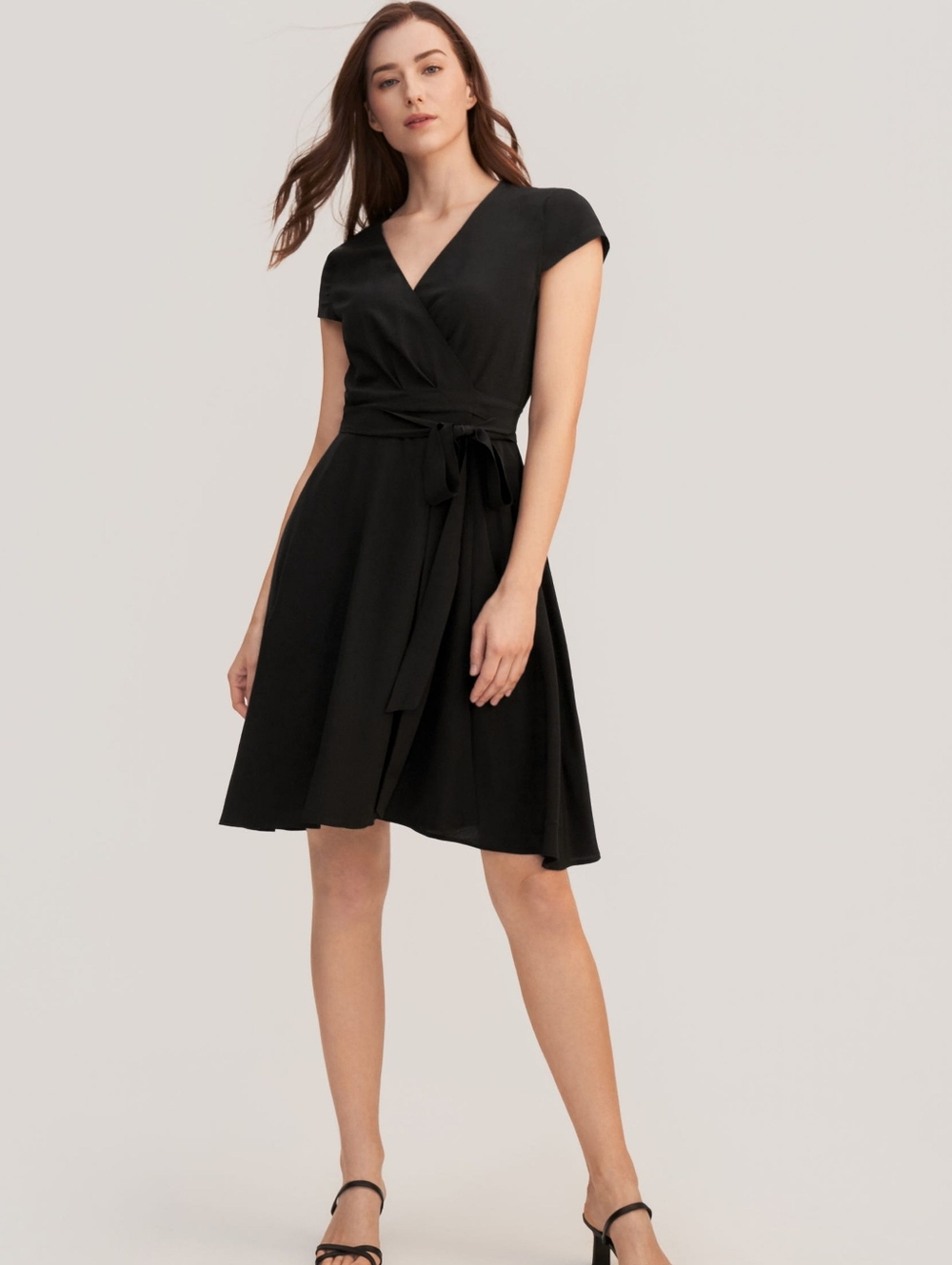 LilySilk Figure Flattering Silk Wrap Dress